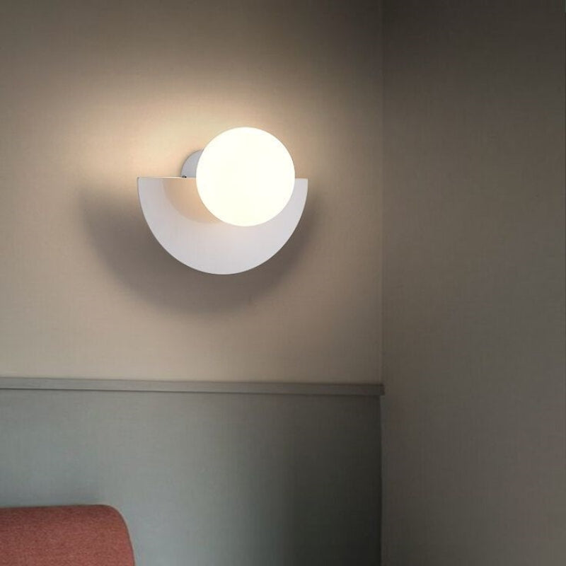 Solvire Wall Lamp Half Circle Globe-Relic Pieces