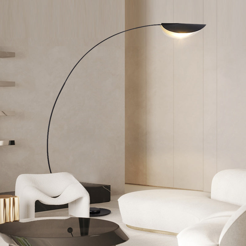 Savusut Modern Arch Metal Floor Lamp, Black