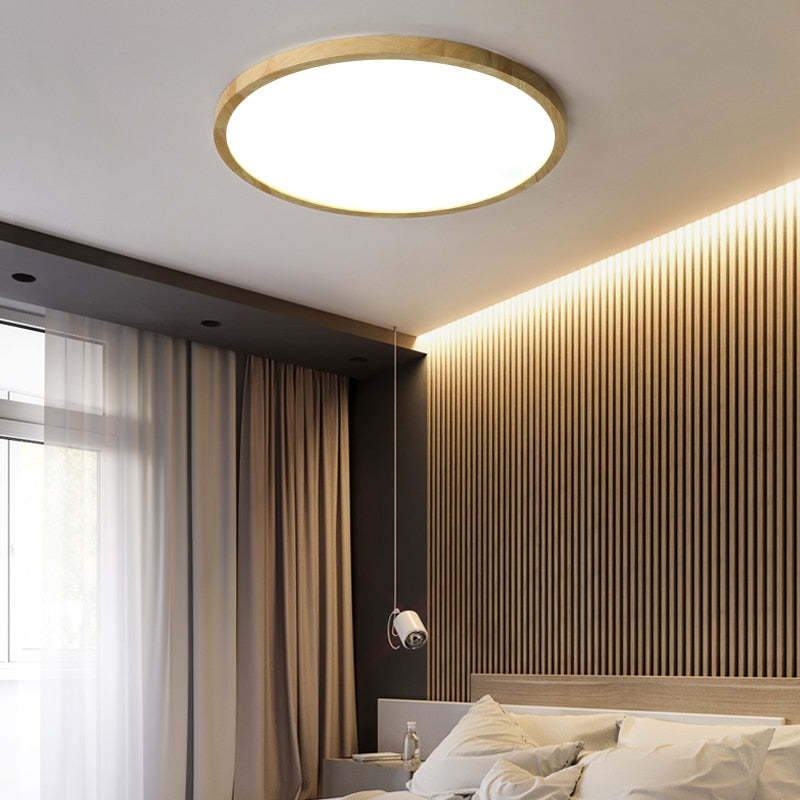 Orvix Ceiling Light Wood LED Minimalist-Relic Pieces