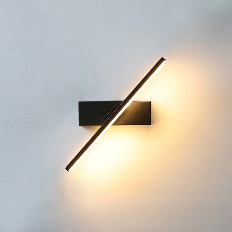 Darin Rotatable Wall Lamp for Bedroom, Black/White-Relic Pieces