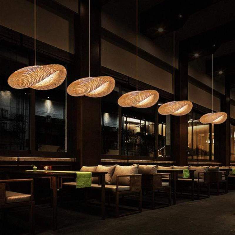 Veltrix Pendant Light Natural Kitchen Island Bamboo-Relic Pieces