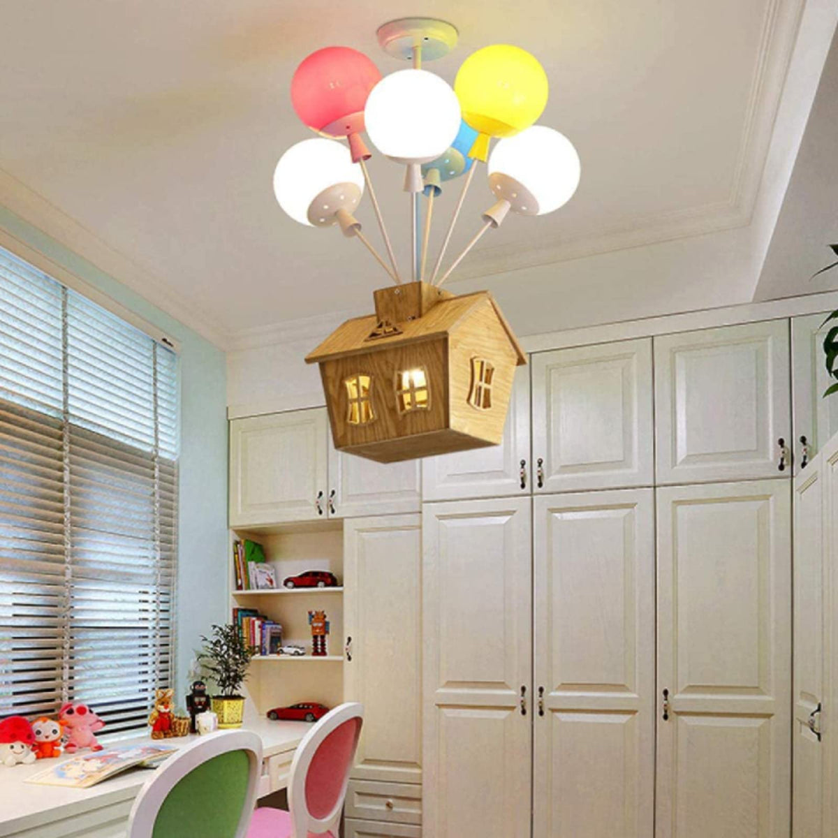 Wugosoke Designer Flush Mount Ceiling Light Wood Children's Room