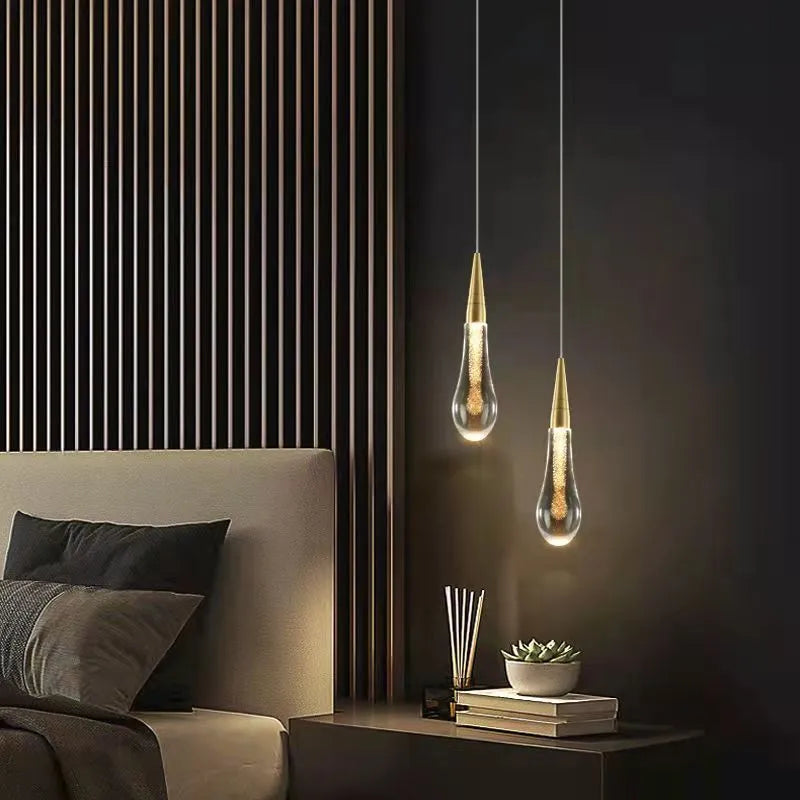Orlith Pendant Light Gold Crystal-Relic Pieces