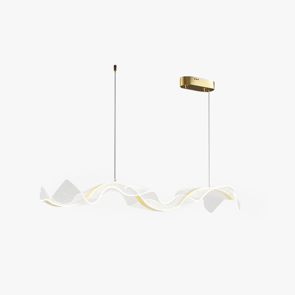 Cenuvis Pendant Light Designer Wave , White/Gold, Dining Room