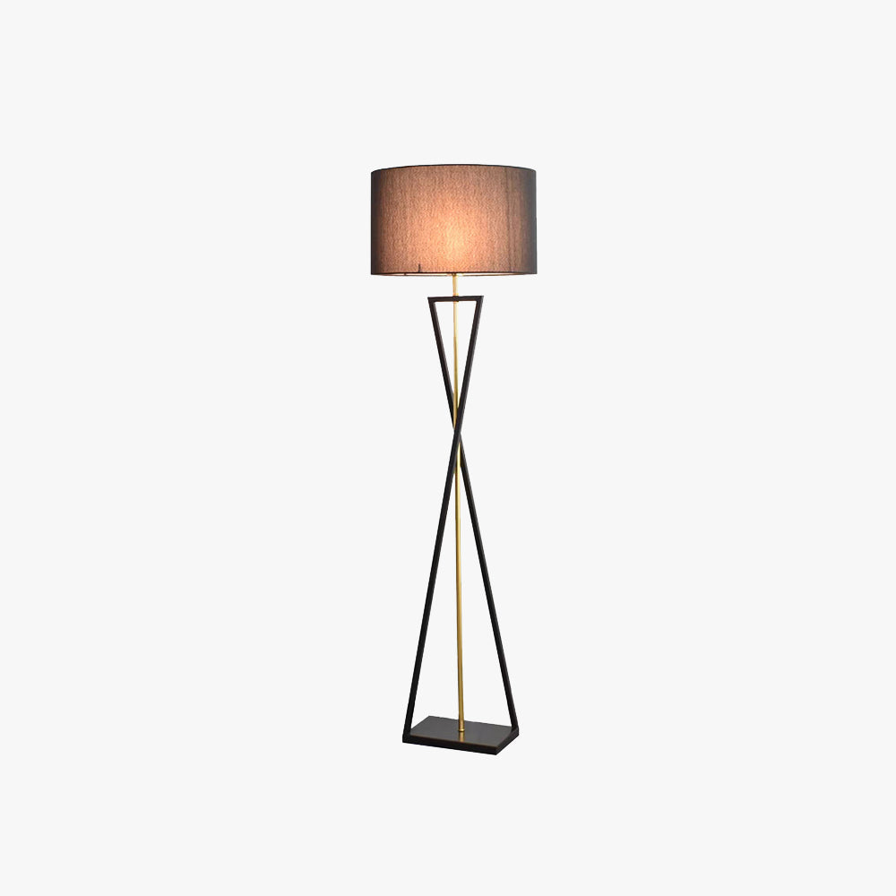 Rapolut Tripod Floor Lamp, Black & Flaxen, L 158CM