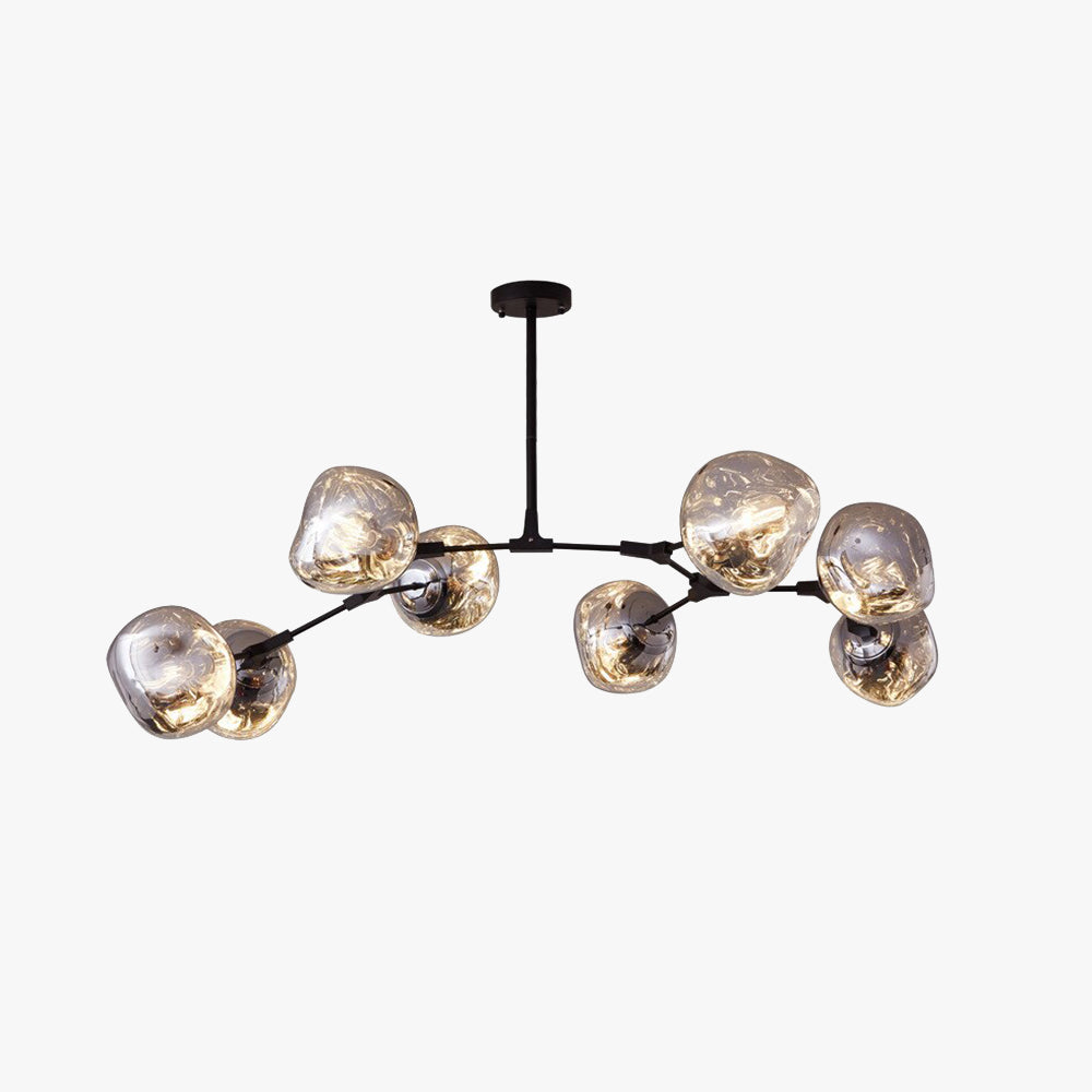 Rebogum Modern Globe Lava 3 Pendant Light Fixture