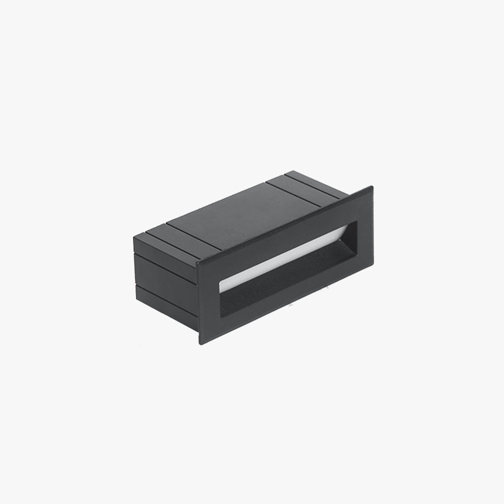 Calvorn Step Light Modern Rectangular Black Outdoor-Relic Pieces