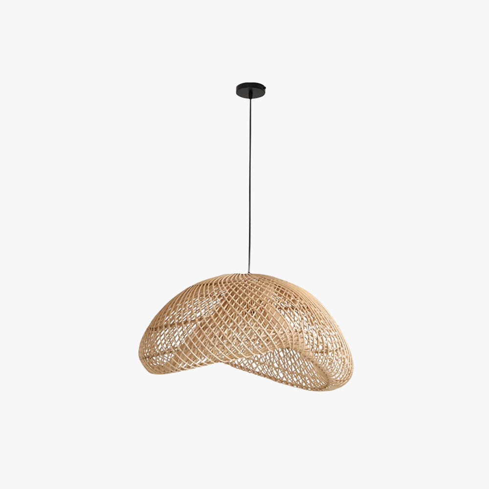 Bidigas Rustic Rattan Pendant Light Living Room