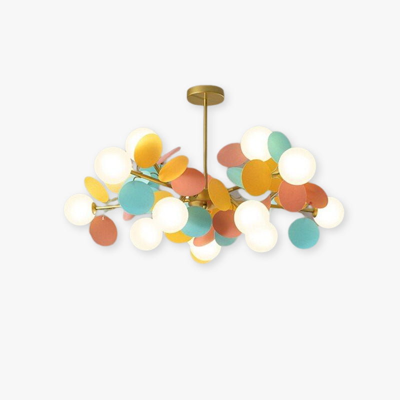 Nurodek Multicolored Flower Branch Chandelier Living Room