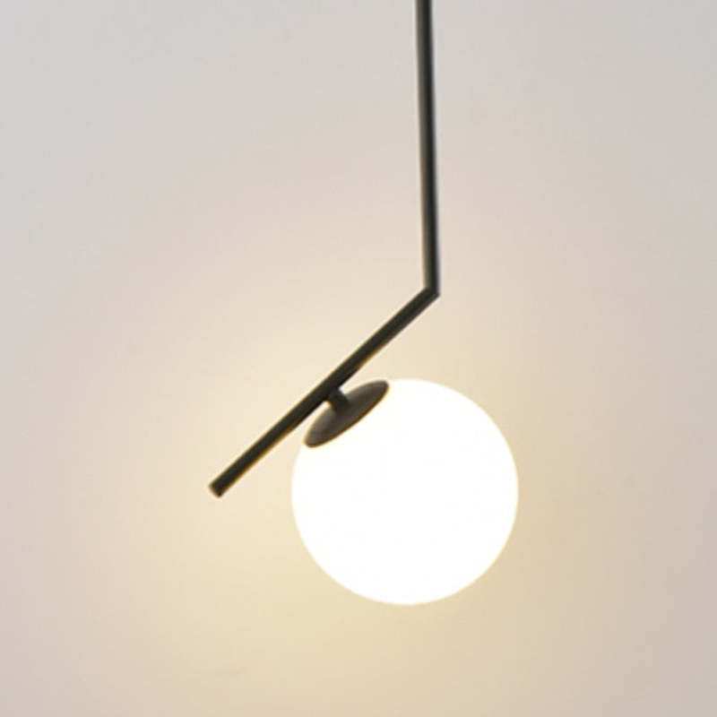 Dosenud Modern Globe Metal/Glass Pendant Light, 3 Style