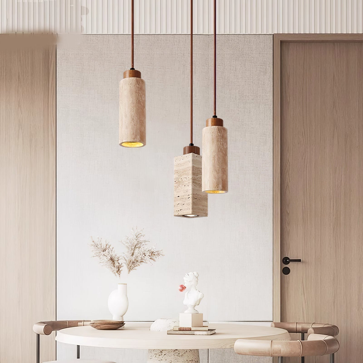Avloris Travertine Pendant Light