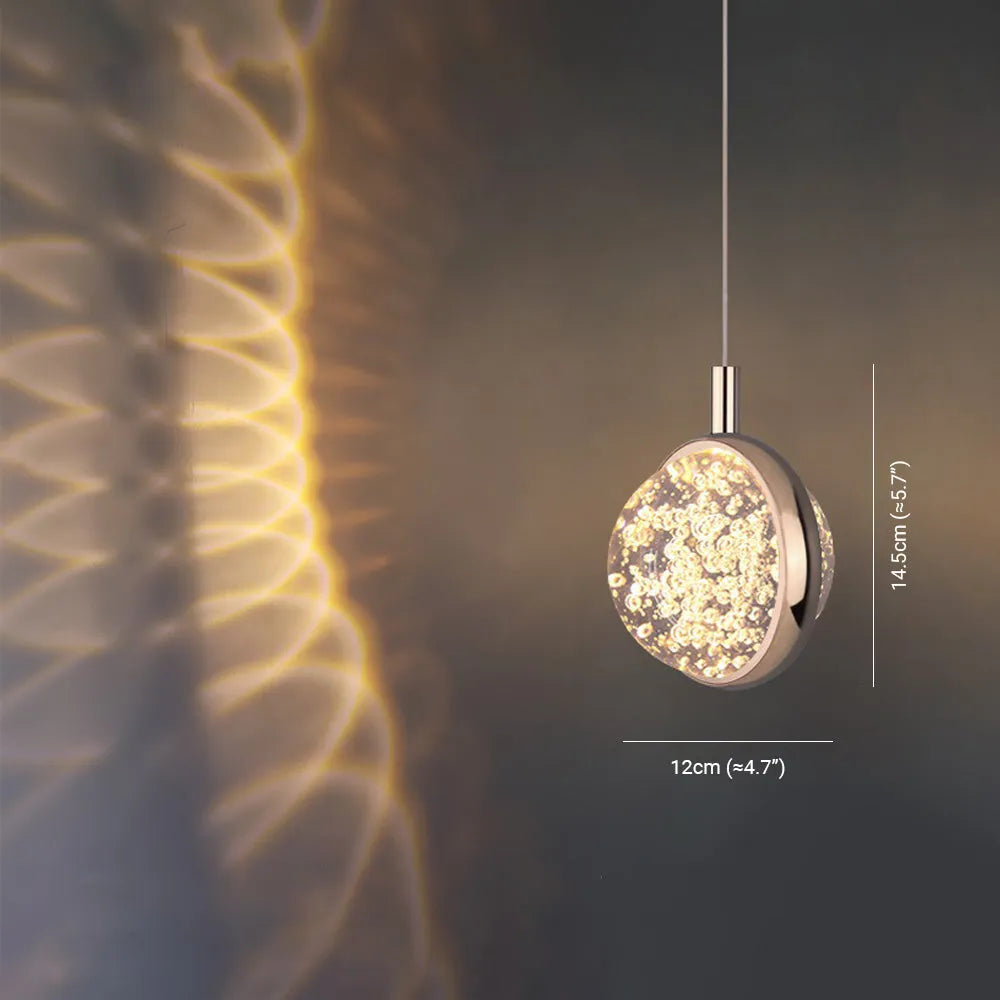 Jutisid Morden Spherical Metal Pendant Light, Gold