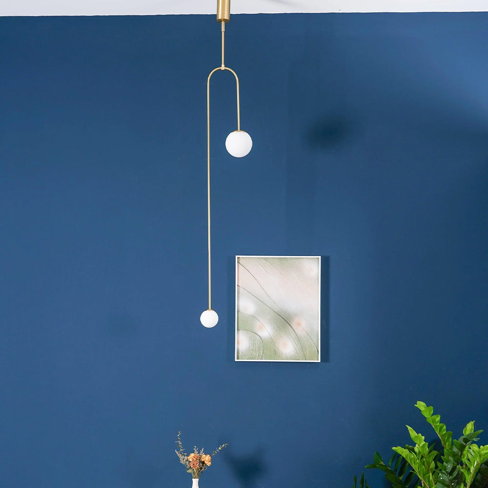 Fakegod Minimalist Linear Mobile Pendant Light, Black