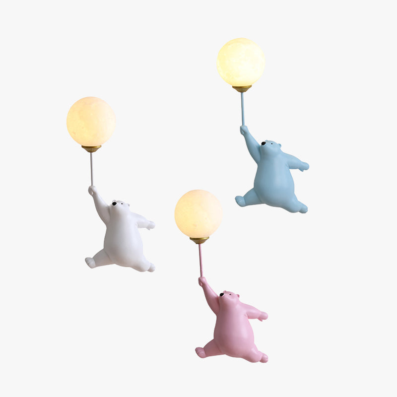 Dio Bear Balloon Wall Reading Lamp-Relic Pieces