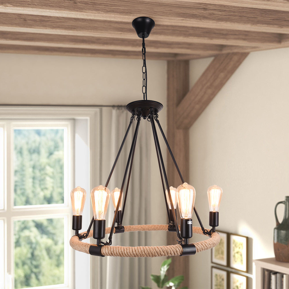Vintage Rope Chandelier-Relic Pieces