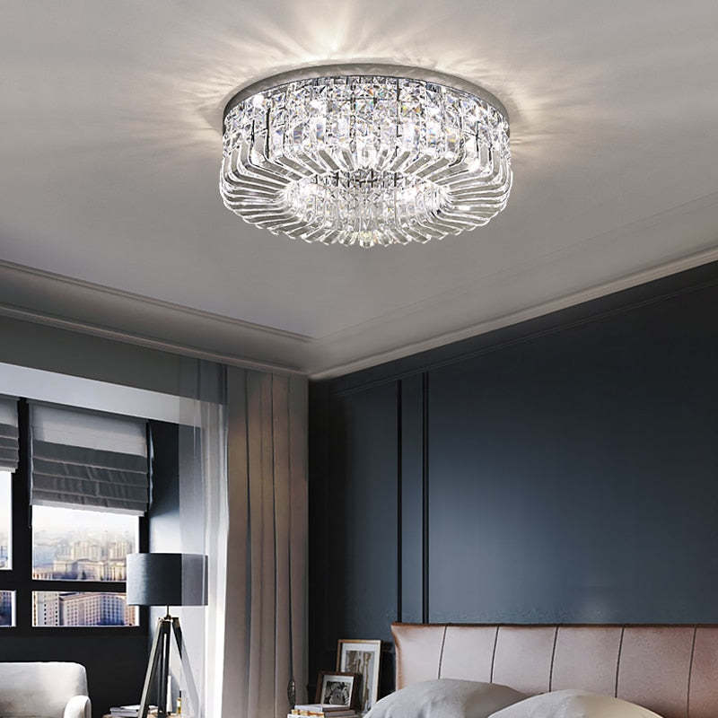 Nabebok Luxury Flush Mount Metal/Crystal Ceiling Light