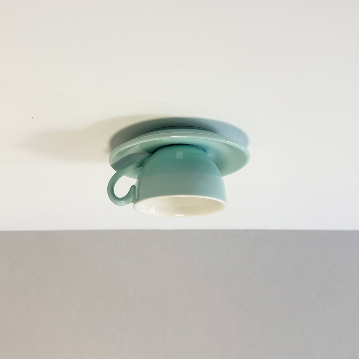 Rulenero Modern Coffee Cups Ceramic Flush Ceiling Lighting