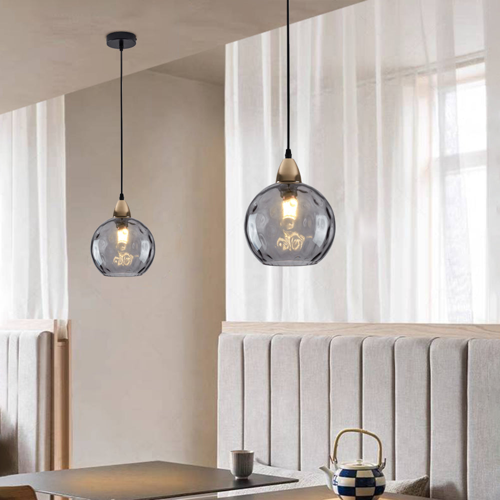 Avo Ripple Glass Pendant Lights-Relic Pieces