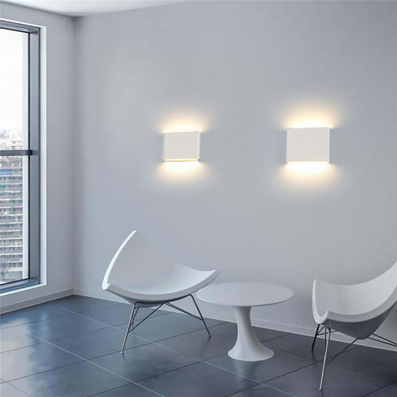 Orix Modern Rectagulart Waterproof Outdoor Wall Lamp, Black/White-Relic Pieces
