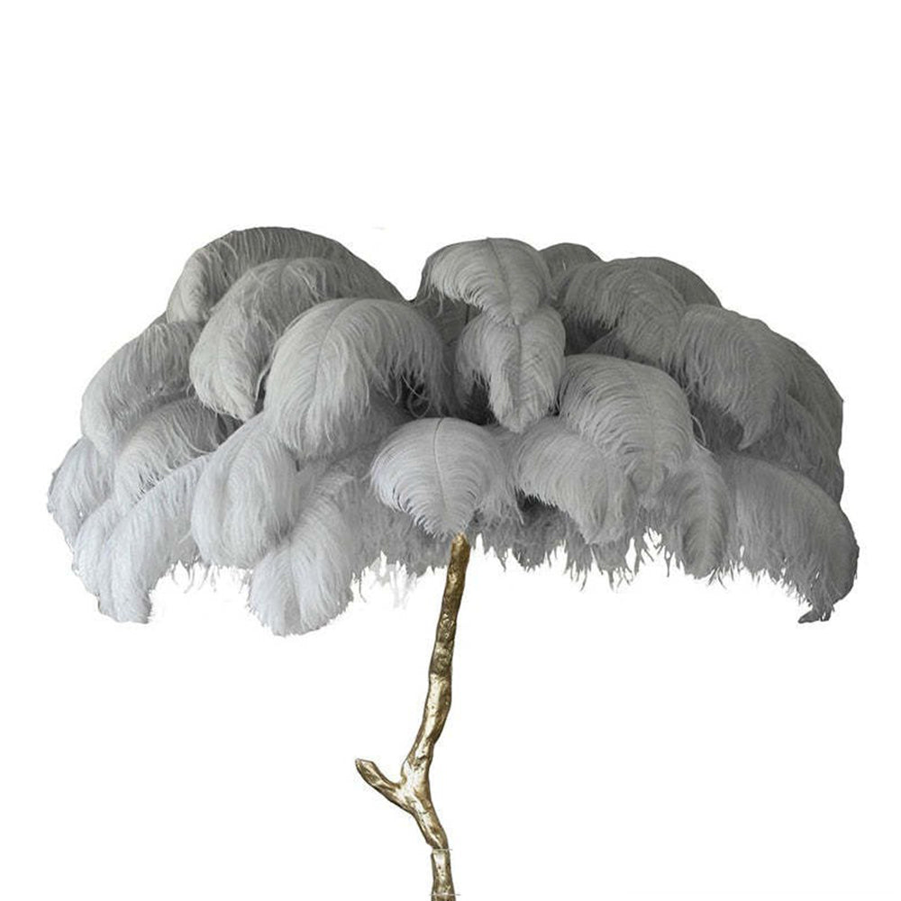 Salenor Nordic Luxury Unique Ostrich Feather Floor Lamp/Table Lamp-Relic Pieces