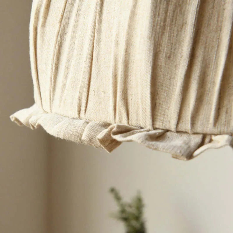 Teo Vintage Pendant Light Beige, Fabric-Relic Pieces