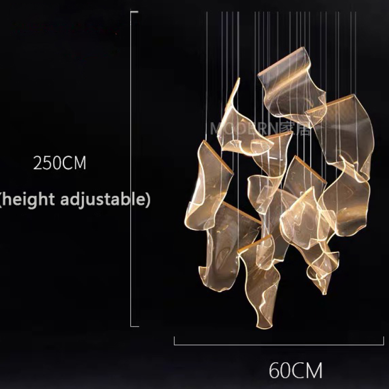 Melibami Luxury Artistic Chandelier, Gold