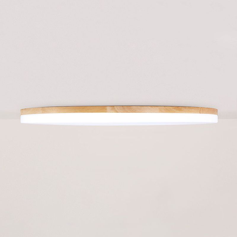 Norev Ceiling Light Slim Round Wood Frame-Relic Pieces