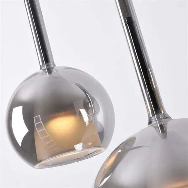 Ramekoke Pendant Light Glass Modern Sphere LED Dining Room