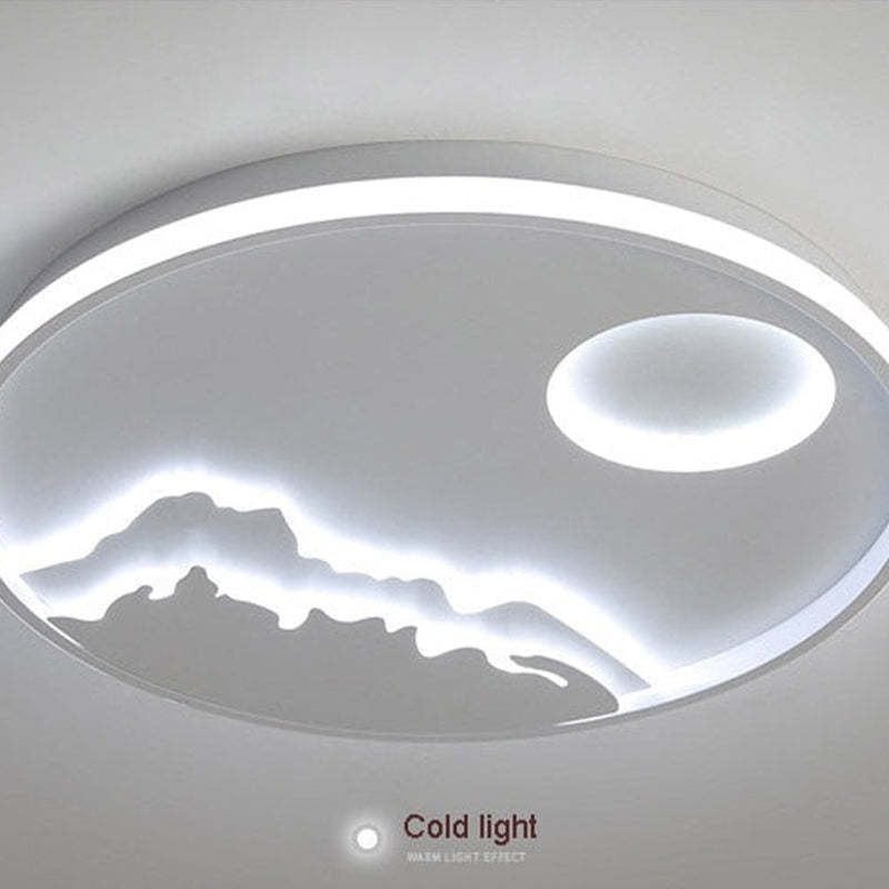 Kopikus Mountain View Flush Mount Ceiling Light