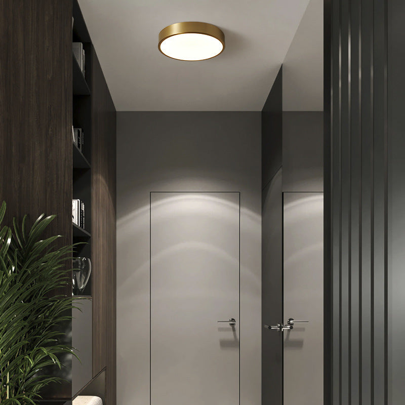 Sovubin Nordic LED Gold Round Ceiling Light, Metal &