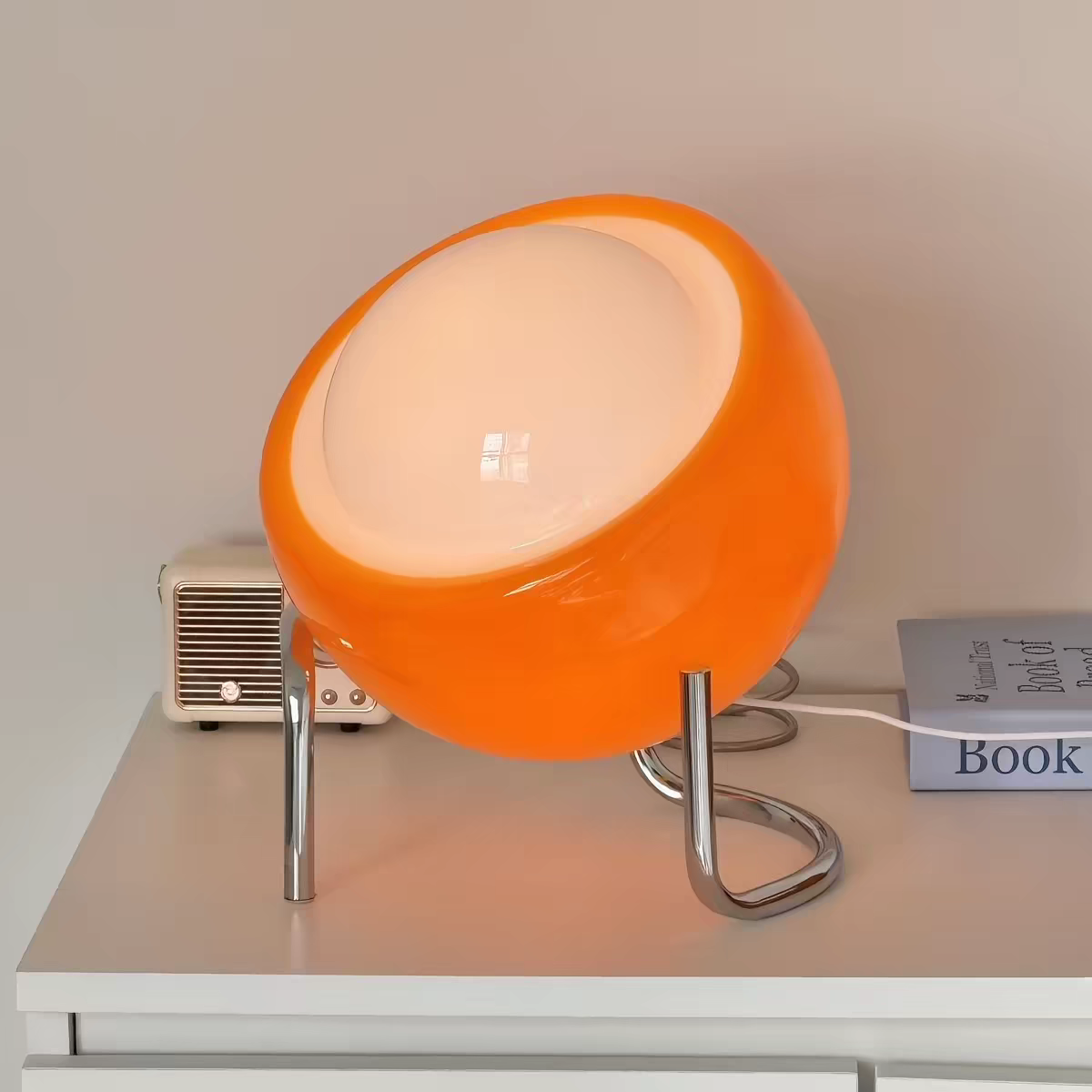 Elam Glass USB Table Lamp