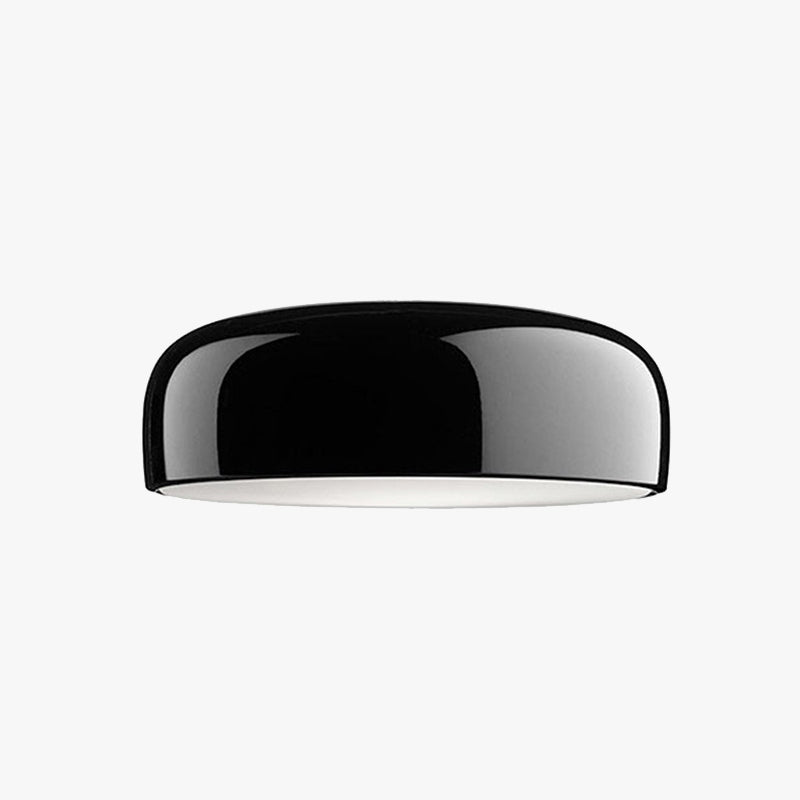 Febagin Modern Dish Shaped Metal Ceiling Light, Black/White