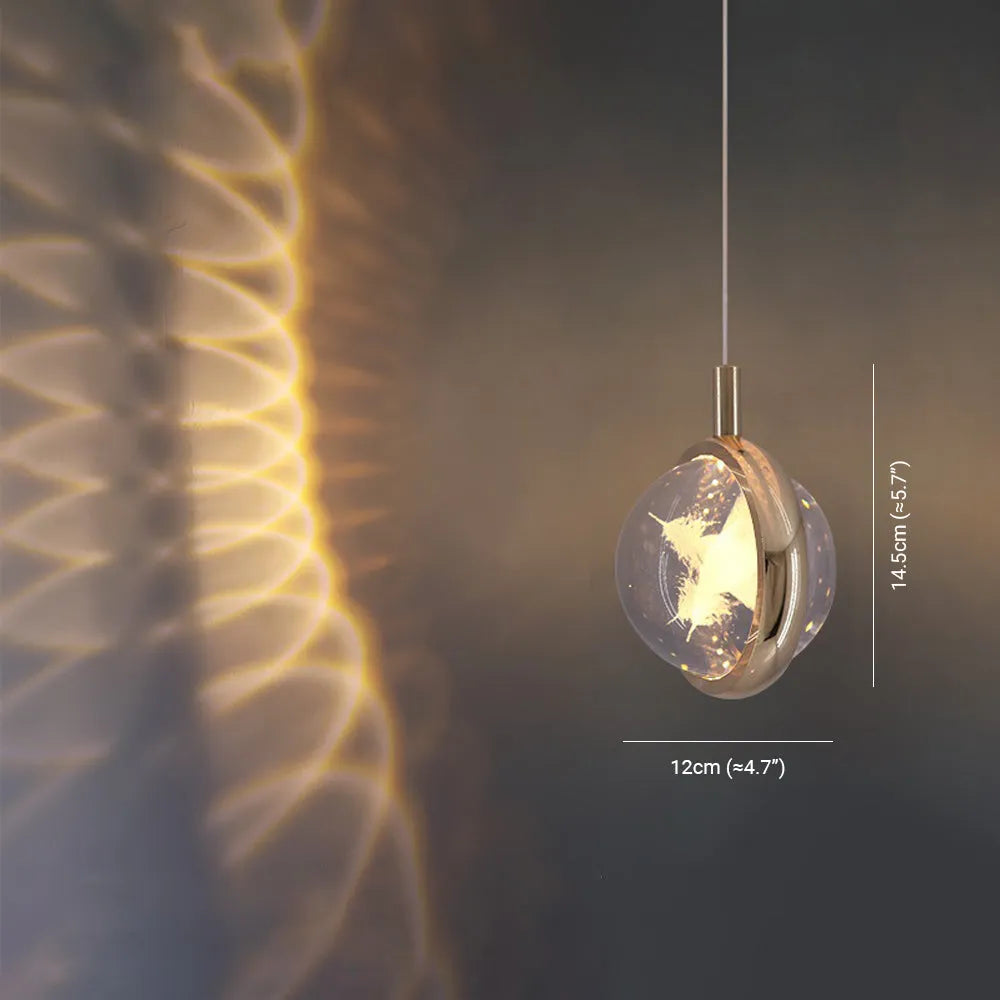 Jutisid Morden Spherical Metal Pendant Light, Gold
