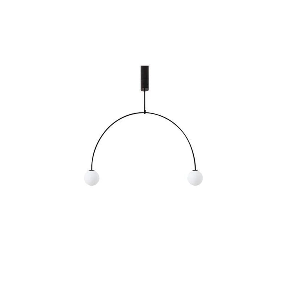 Fakegod Minimalist Linear Mobile Pendant Light, Black