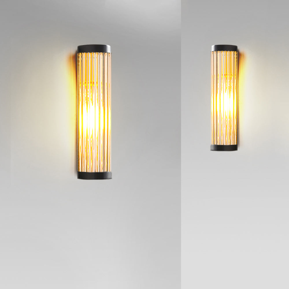Seluno Wall Lamp Modern Semi-Cylindrical Outdoor Black-Relic Pieces