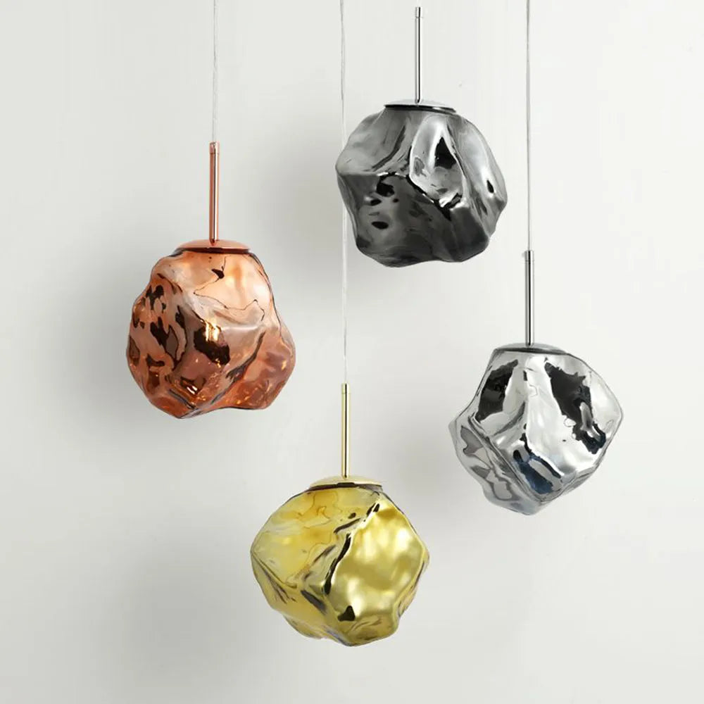 Kovire Glass Pendant Light, 4 Colour-Relic Pieces