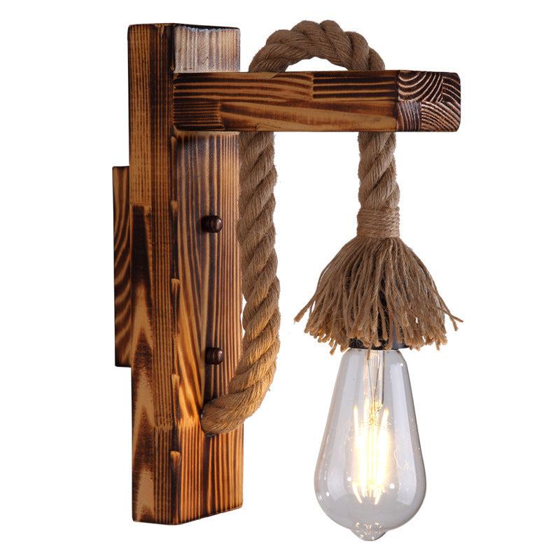 Mekupan Solid Wood Wall Lamp for Hallway & Living Room