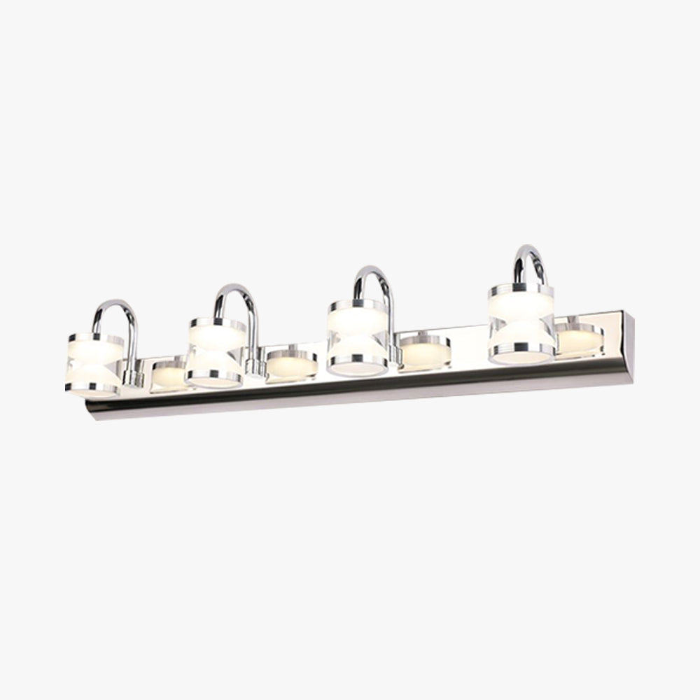 Nonapar Modern Lantern Metal/ Wall Lamp, Silver