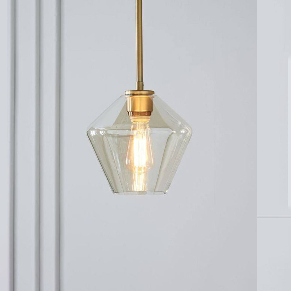 Virelo Pendant Light Glass Clear/Amber Diamond-Relic Pieces