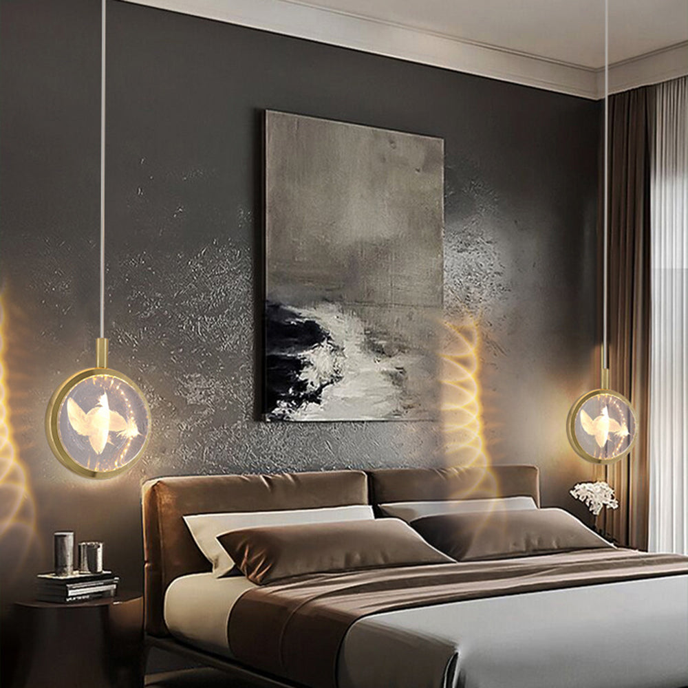 Jutisid Morden Spherical Metal Pendant Light, Gold