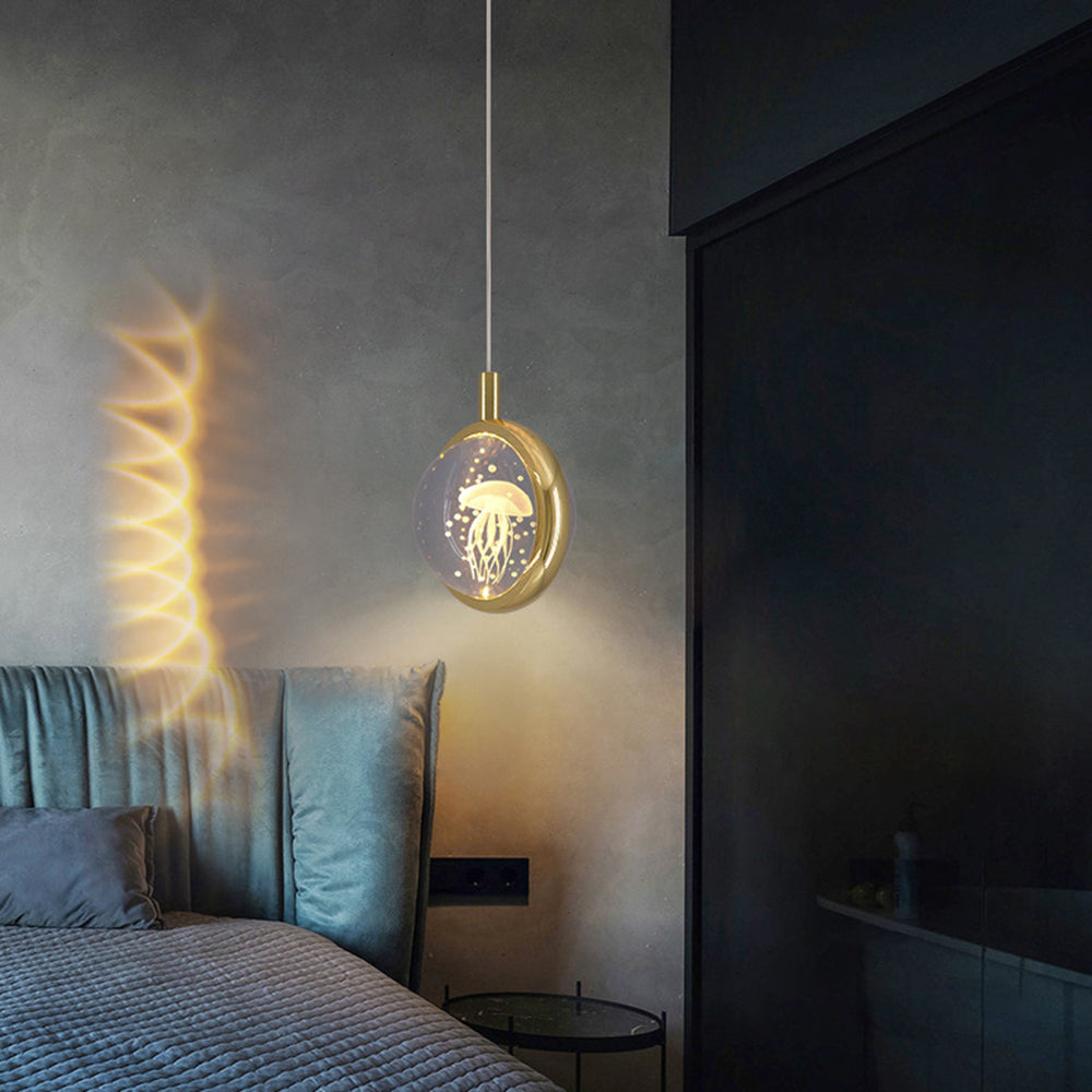Jutisid Morden Spherical Metal Pendant Light, Gold