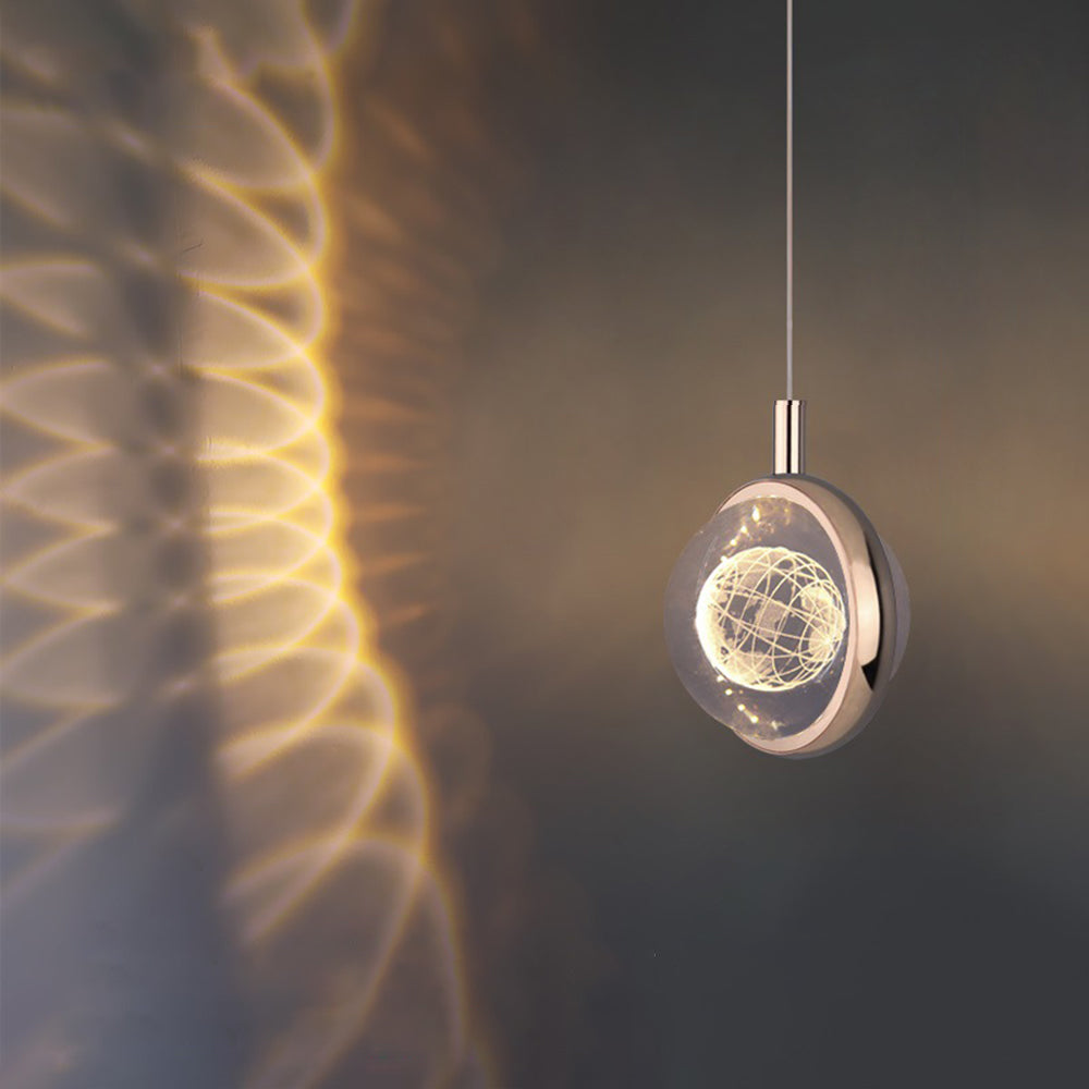 Jutisid Morden Spherical Metal Pendant Light, Gold