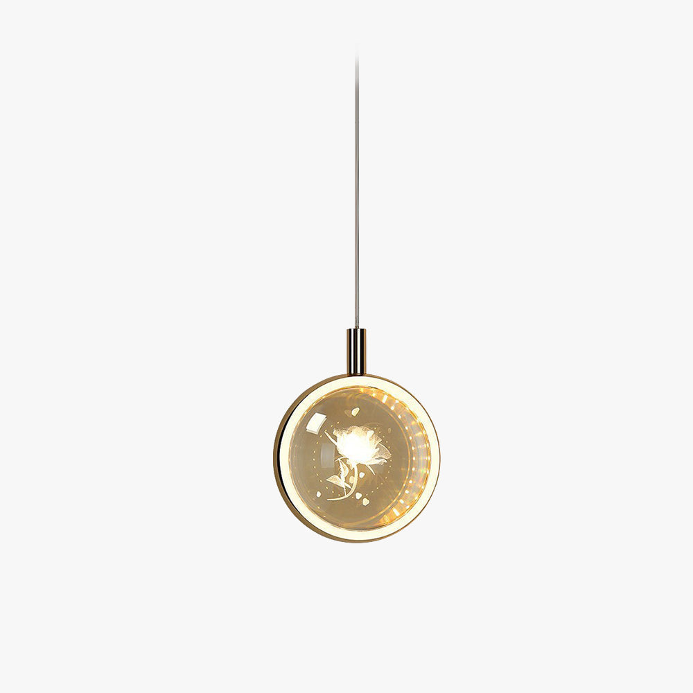 Jutisid Morden Spherical Metal Pendant Light, Gold