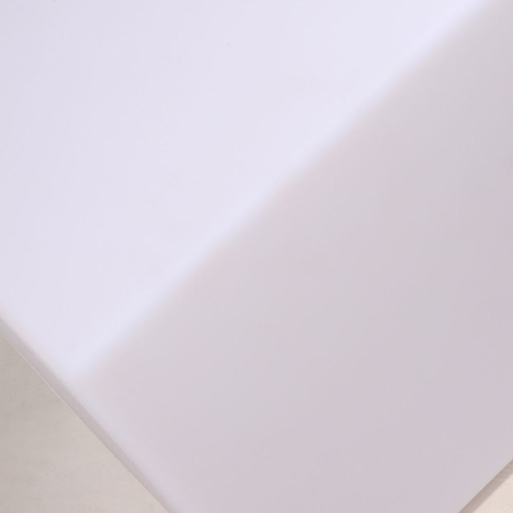 Sadapol Minimalist Square Outdoor Ground Lamp, White
