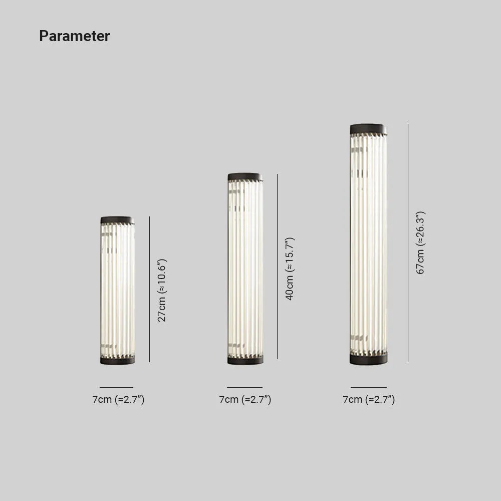 Seluno Wall Lamp Modern Semi-Cylindrical Outdoor Black-Relic Pieces