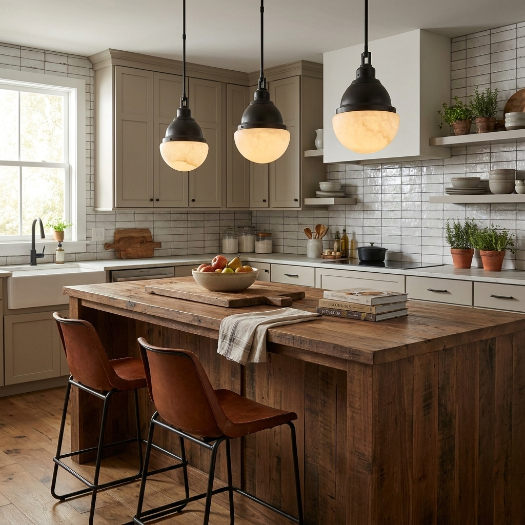 Ashenstone Alabaster Pendant Lamp