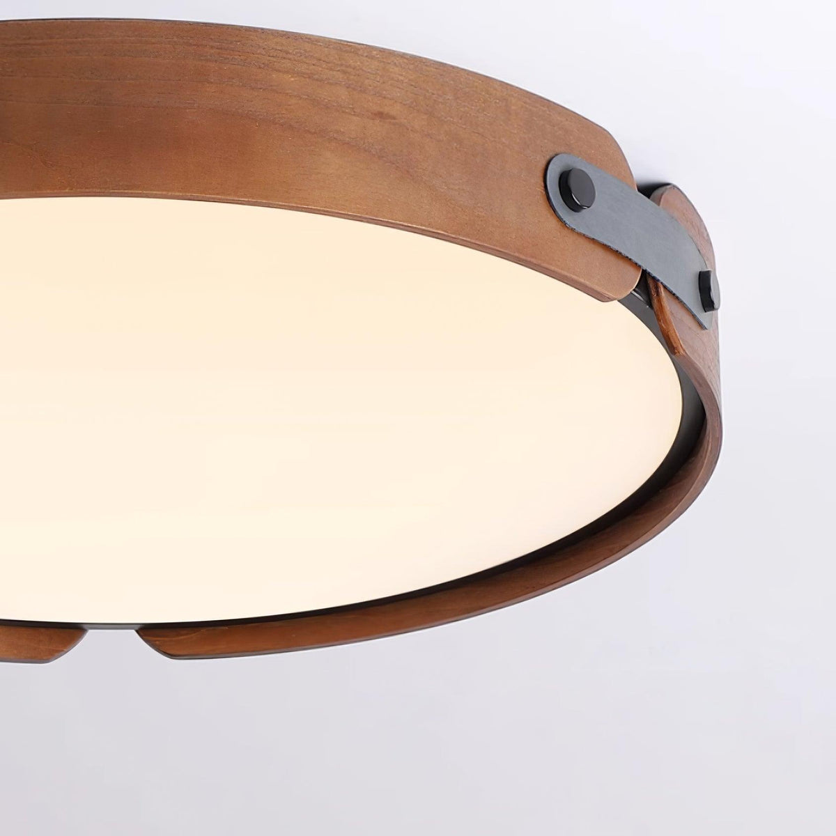 Rosestead Wood Flush Mount Ceiling Light