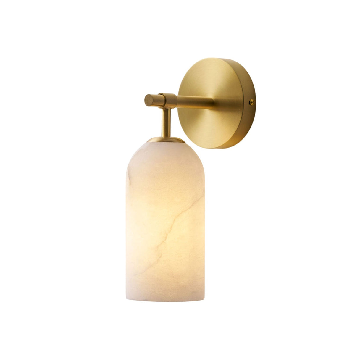 Albelaine Pillar Alabaster Wall Sconce