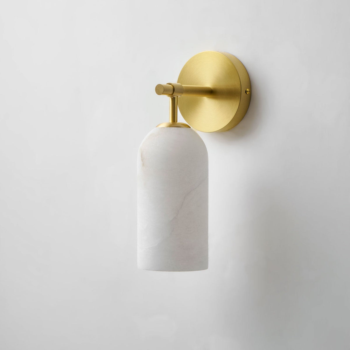 Albelaine Pillar Alabaster Wall Sconce