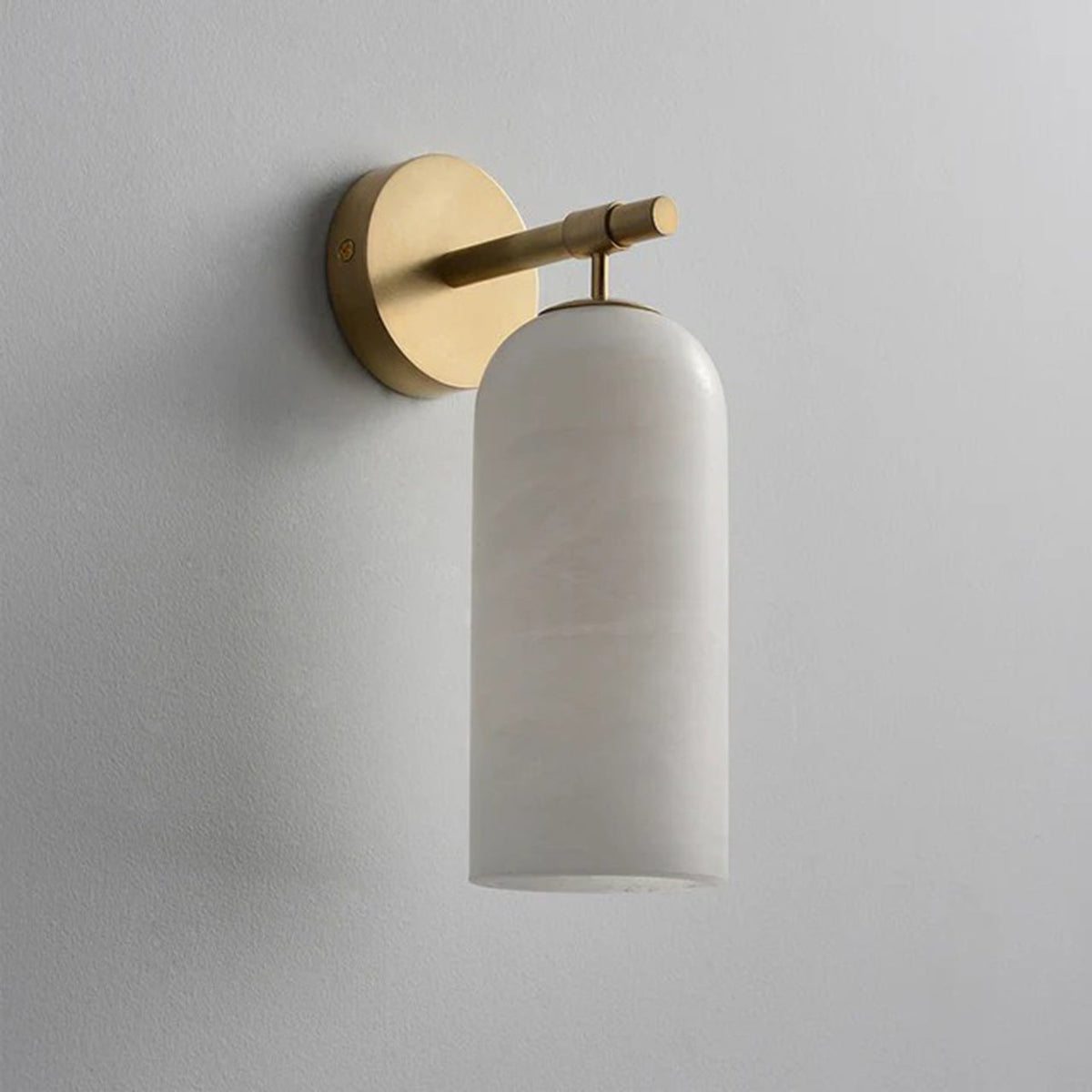 Albelaine Pillar Alabaster Wall Sconce